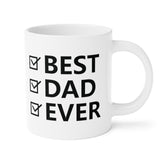 Faith Culture - Best Dad Ever - Christian Ceramic Coffee Mug (11oz5oz0oz) 20oz White