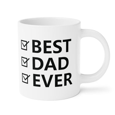 Faith Culture - Best Dad Ever - Christian Ceramic Coffee Mug (11oz5oz0oz) 20oz White