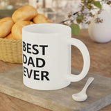 Faith Culture - Best Dad Ever - Christian Ceramic Coffee Mug (11oz5oz0oz)