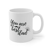 Faith Culture - Best Dad Ever - Christian Ceramic Coffee Mug (11oz5oz0oz) 11oz White