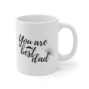 Faith Culture - Best Dad Ever - Christian Ceramic Coffee Mug (11oz5oz0oz) 11oz White
