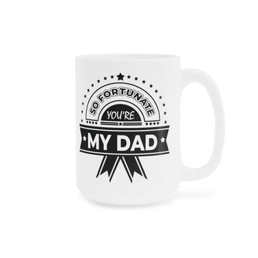 Faith Culture - Best Dad Ever - Christian Ceramic Coffee Mug (11oz5oz0oz) 15oz White