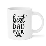 Faith Culture - Best Dad Ever - Christian Ceramic Coffee Mug (11oz5oz0oz) 20oz White