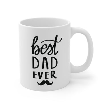 Faith Culture - Best Dad Ever - Christian Ceramic Coffee Mug (11oz5oz0oz) 11oz White