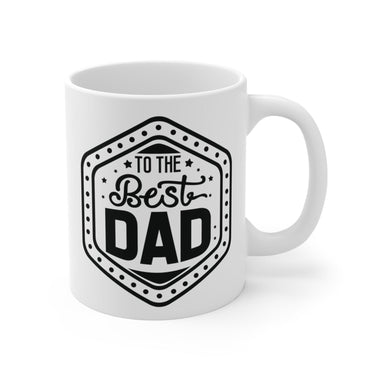 Faith Culture - Best Dad Ever - Christian Ceramic Coffee Mug (11oz5oz0oz) 11oz White