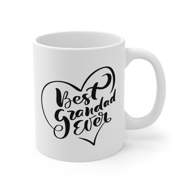 Faith Culture - Best Grandad Ever - Christian Ceramic Coffee Mug (11oz5oz0oz) 11oz White