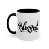 Faith Culture - Blessed - Christian Thanksgiving Accent Coffee Mug, 11oz and 15oz