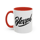 Faith Culture - Blessed - Christian Thanksgiving Accent Coffee Mug, 11oz and 15oz