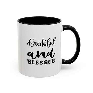 Faith Culture - Blessed - Christian Thanksgiving Accent Coffee Mug, 11oz and 15oz 11oz Black