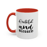 Faith Culture - Blessed - Christian Thanksgiving Accent Coffee Mug, 11oz and 15oz
