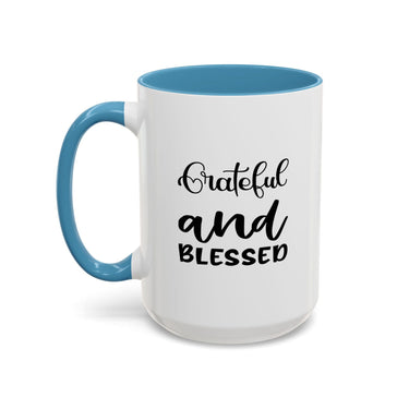 Faith Culture - Blessed - Christian Thanksgiving Accent Coffee Mug, 11oz and 15oz