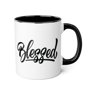 Faith Culture - Blessed - Christian Thanksgiving Accent Mug, 11oz