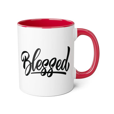 Faith Culture - Blessed - Christian Thanksgiving Accent Mug, 11oz
