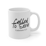 Faith Culture - Called to Serve - Galatians 5:13 Christian Coffee Mug 11oz