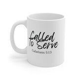 Faith Culture - Called to Serve - Galatians 5:13 Christian Coffee Mug