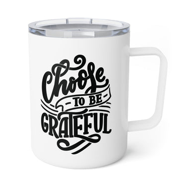Faith Culture - Choose to Be Grateful - Christian Thanksgiving Insulated Coffee Mug, 10oz