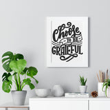 Faith Culture - Choose to Be Grateful - Christian Thanksgiving Wall Art