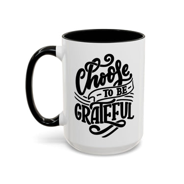 Faith Culture - Choose to Be Grateful Christian Thanksgiving Accent Coffee Mug, 11oz and 15oz