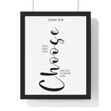 Faith Culture - Chosen Vessel - John 15:16 - Christian Wall Art 11″ x 14″ Black