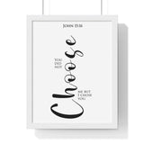 Faith Culture - Chosen Vessel - John 15:16 - Christian Wall Art 11″ x 14″ White