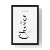 Faith Culture - Chosen Vessel - John 15:16 - Christian Wall Art 12″ x 18″ Black