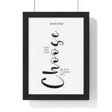 Faith Culture - Chosen Vessel - John 15:16 - Christian Wall Art 8" x 11" Black