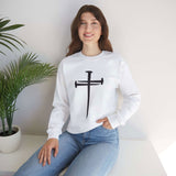 Faith Culture - Christian Cross - Unisex Heavy Blendâ„¢ Crewneck Sweatshirt