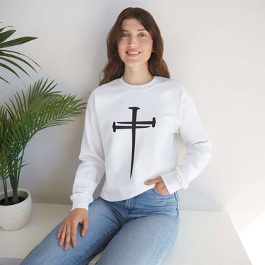 Faith Culture - Christian Cross - Unisex Heavy Blendâ„¢ Crewneck Sweatshirt