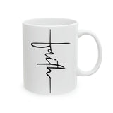 Faith Culture - Christian Faith Cross Ceramic Mug - Religious Gift, 11oz