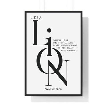 A Lion, Mighty Among Beasts - Proverbs 30:30 Wall Art