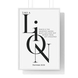A Lion, Mighty Among Beasts - Proverbs 30:30 Wall Art