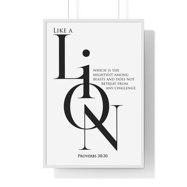 A Lion, Mighty Among Beasts - Proverbs 30:30 Wall Art