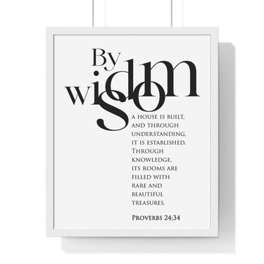 Faith Culture - Christian Home Décor - A Little Sleep, A Little Slumber - Proverbs 24:34 Wall Art 16" x 20" White