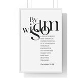 Faith Culture - Christian Home Décor - A Little Sleep, A Little Slumber - Proverbs 24:34 Wall Art 20" x 30" White
