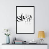 Faith Culture - Christian Home Décor - Clothed with Strength and Dignity - Proverbs 31:25 Wall Art