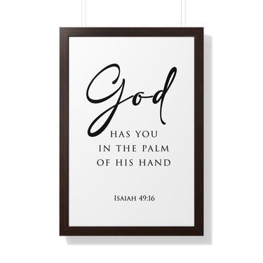 Faith Culture - Christian Home Décor - Engraved Remembrance - Isaiah 49:16 Wall Art