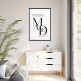 Faith Culture - Christian Home Décor - Eternal Reflection - Psalm 139:14 Wall Art 32″ x 48″ (Vertical) Black 1.25"