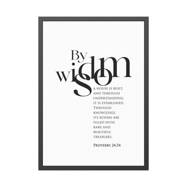 Faith Culture - Christian Home Décor - Faithful Reflection - Proverbs 24:34 Wall Art