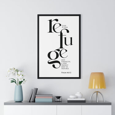 Faith Culture - Christian Home Décor - God is Our Refuge and Strength - Psalm 46:1-2 Wall Art