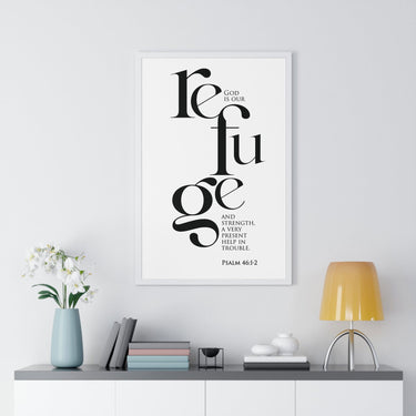 Faith Culture - Christian Home Décor - God is Our Refuge and Strength - Psalm 46:1-2 Wall Art