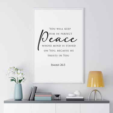 Faith Culture - Christian Home Decor - Peaceful Mind Wall Art