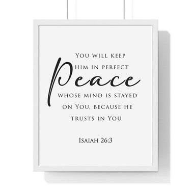 Faith Culture - Christian Home Decor - Peaceful Mind Wall Art - Faith Culture