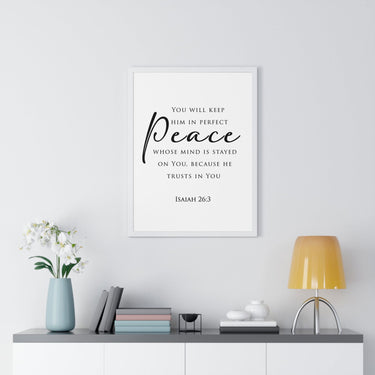 Faith Culture - Christian Home Decor - Peaceful Mind Wall Art - Faith Culture