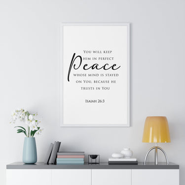 Faith Culture - Christian Home Decor - Peaceful Mind Wall Art - Faith Culture
