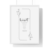 Faith Culture - Christian Home Décor - Rock of Refuge - Psalm 61:2 - Wall Art 18″ x 24″ White