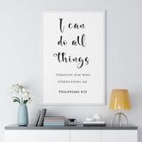 Faith Culture - Christian Home Décor - Strength in Faith - Philippians 4:13 Wall Art