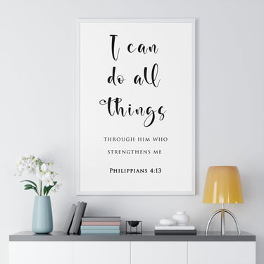 Faith Culture - Christian Home Décor - Strength in Faith - Philippians 4:13 Wall Art