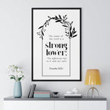 Faith Culture - Christian Home Décor - Strong Tower - Proverbs 18:10 Wall Art