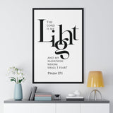 Faith Culture - Christian Home Décor - The Lord is My Light and My Salvation - Psalm 27:1 Wall Art