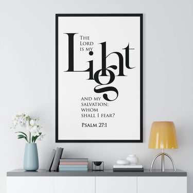 Faith Culture - Christian Home Décor - The Lord is My Light and My Salvation - Psalm 27:1 Wall Art